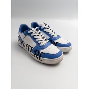 Versace Jeans Couture Mens Sneakers White/Blue US 6.5 26.7CM Scarpha Leather